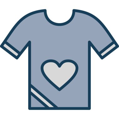 shirt simgesi vektör illüstrasyonu