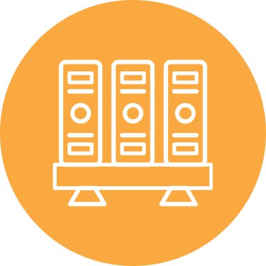 Sunucu simgesinin vektör illüstrasyonu