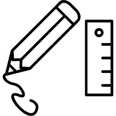 Kalem. Web simgesi basit tasarım