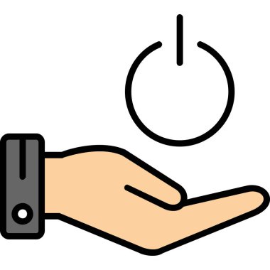 el ele tutuşan akıllı saat vektör çizimi