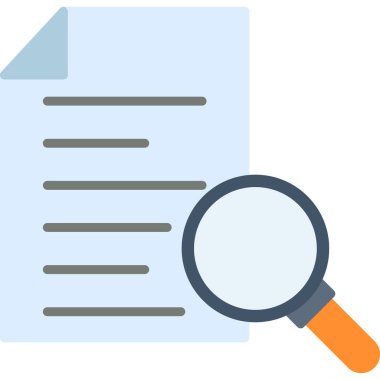 veri analiz belgesi simgesi düz biçimli