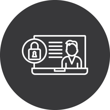 laptop vektör simgesi, modern biçim