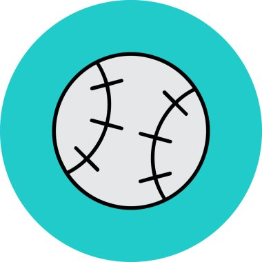 Beyzbol simgesi. Vektör çizim