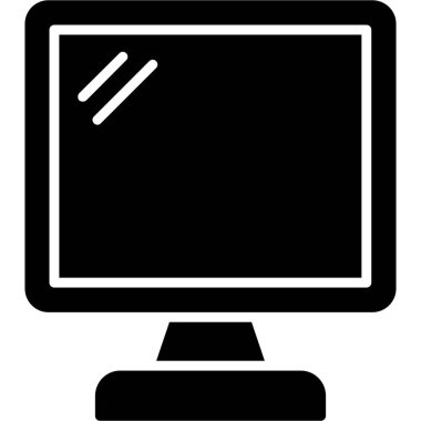 Beyaz arkaplanda izole edilmiş izleyici simgesi, vektör illüstrasyonu