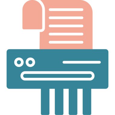 Yazıcı. Web simgesi basit illüstrasyon