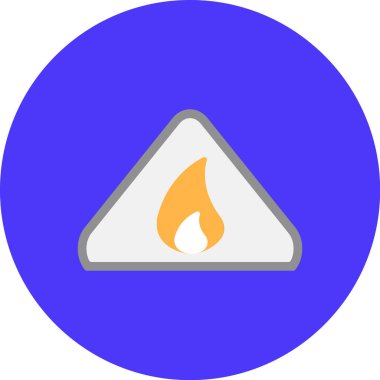 Ateş simgesinin vektör illüstrasyonu