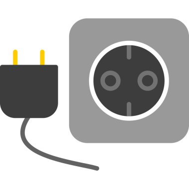 Soket. Web simgesi basit illüstrasyon