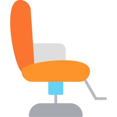 Ofis sandalyesi, illüstrasyon, beyaz arkaplan vektörü.