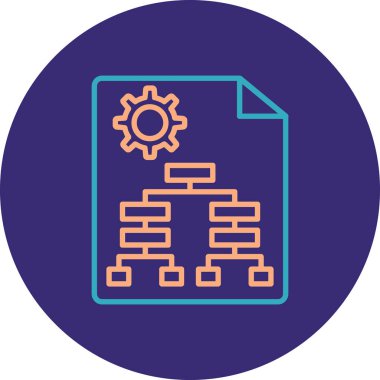 veri simgesi vektör illüstrasyonu