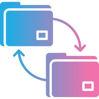Dosya simgesinin vektör illüstrasyonu