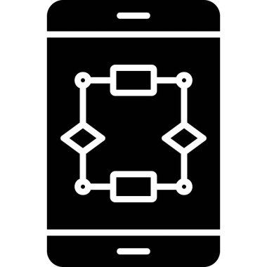 cep telefonu ikonu vektör illüstrasyonu