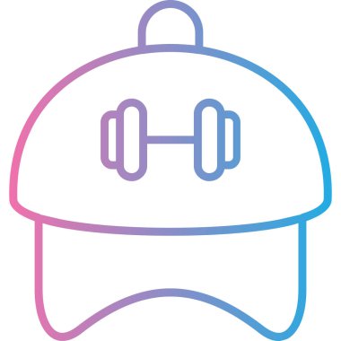 Bir beyzbol ikonunun vektör illüstrasyonu