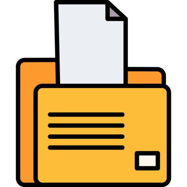 Dosya. Web simgesi basit illüstrasyon