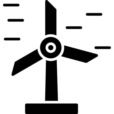 Yel değirmeni Web simgesi basit illüstrasyon