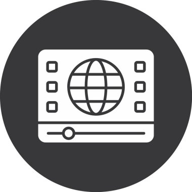 tarayıcı simgesi vektör illüstrasyonu