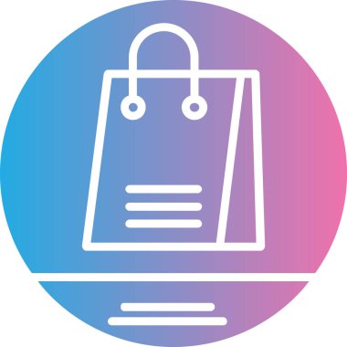 Alışveriş. Web simgesi basit illüstrasyon