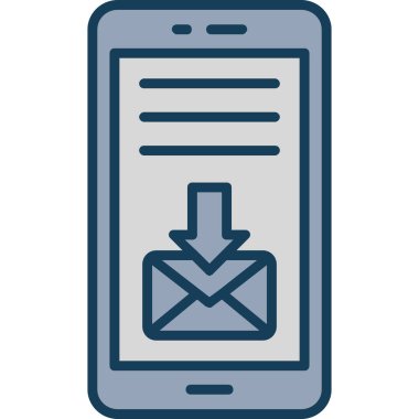 E- posta Pazarlama Simgesi vektör çizimi