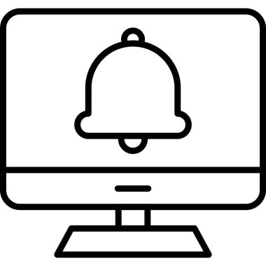 Bilgisayar simgesinin vektör illüstrasyonu