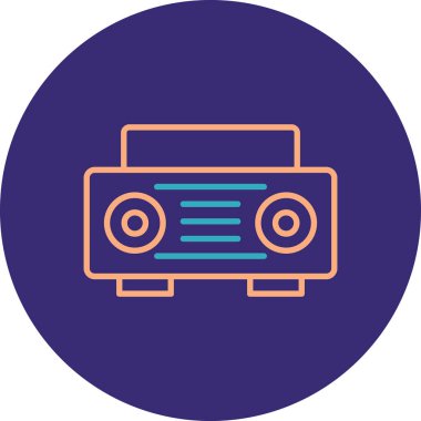 Modern simgenin vektör illüstrasyonu