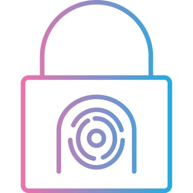 kilit web simge vektör çizim