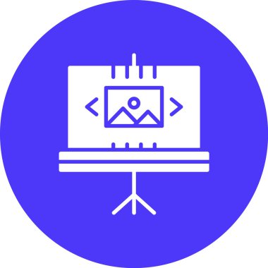 Modern bilgisayar simgesinin vektör illüstrasyonu