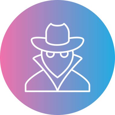 Hacker. Web simgesi basit illüstrasyon