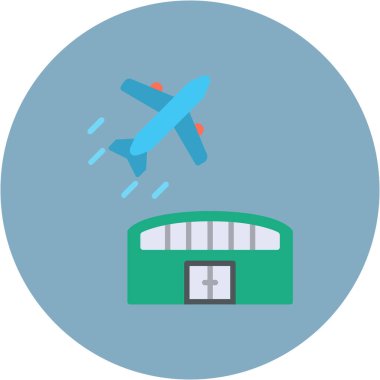 uçak vektör simgesi, modern biçim