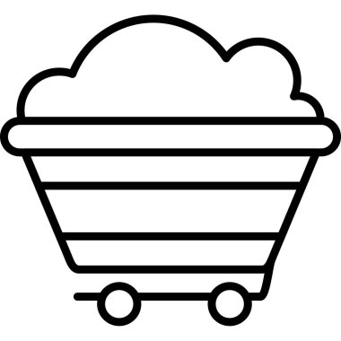 bulut sepeti vektör simgesi