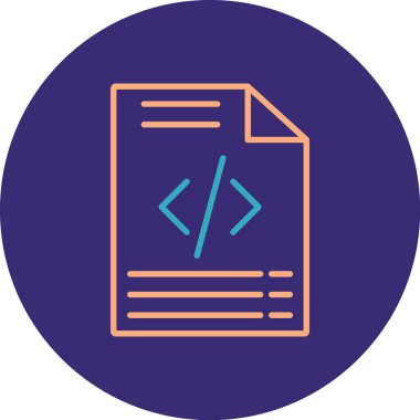 Dosya simgesinin vektör illüstrasyonu