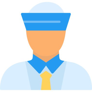 avatar işadamı simgesi Düz stil