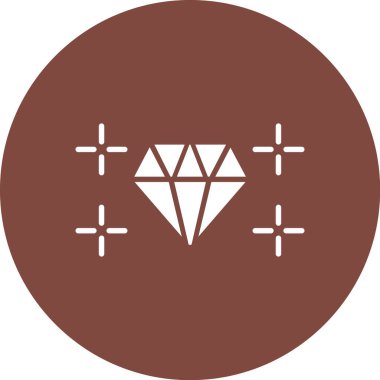 diamond icon in trendy style isolated background