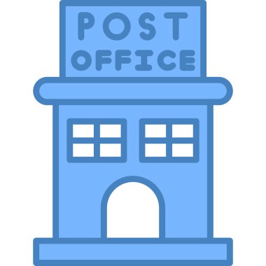 post ikonu. düz dizayn.