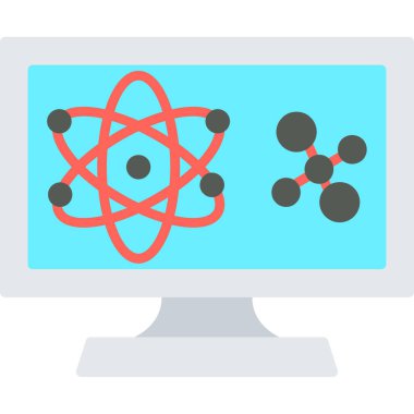 Bilim yassı vektör simgesi