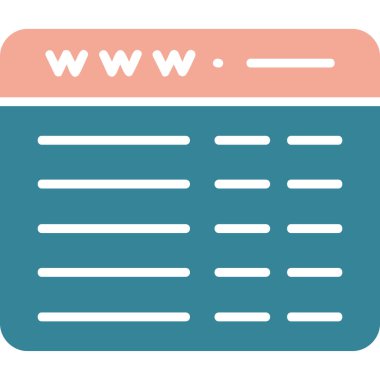 internet web vektör simgesi