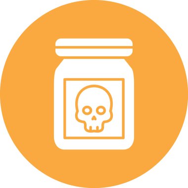 Kafatası. Web simgesi basit illüstrasyon