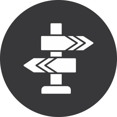 Ok. Web simgesi basit illüstrasyon