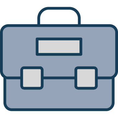 Çanta. Web simgesi basit illüstrasyon