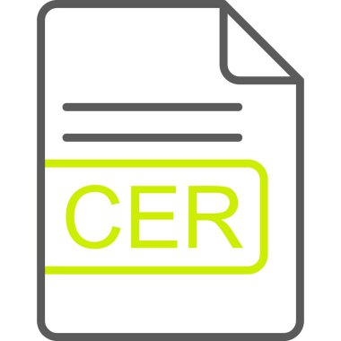 dosya biçimi simgesi, vektör illüstrasyonu