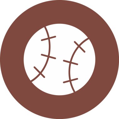 Beyzbol. Web simgesi basit illüstrasyon