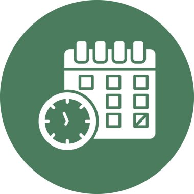 Saat simgesi vektör illüstrasyonu