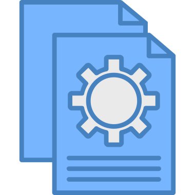 belge dosya ayarları simgesi - taslak biçimi