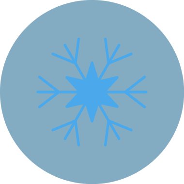 kar Tanesi simgesi vektör çizimi