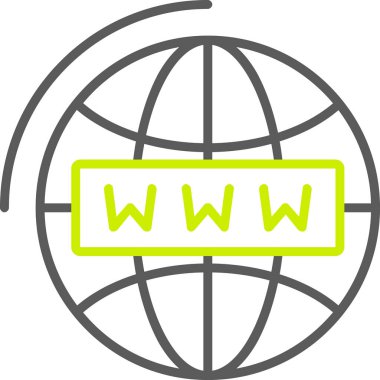 Web vektör illüstrasyon simgesi