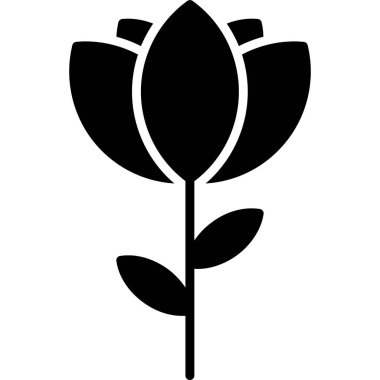 çiçek simgesi vektör illüstrasyonu