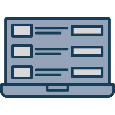 Ağ simgesi. Basit vektör illüstrasyonu