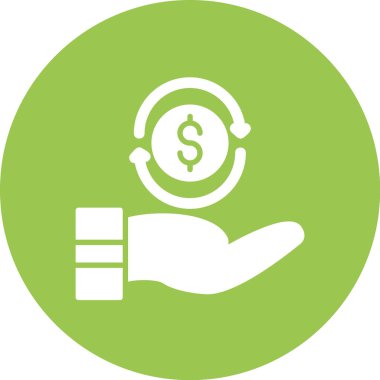 Dolar vektör simgesi modern basit vektör çizimi