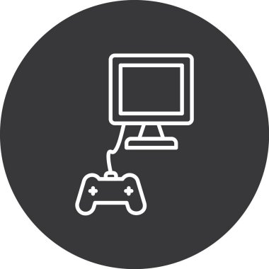 Oyun kontrolörü. Basit resimleme