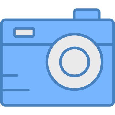 Kamera. Web simgesi basit illüstrasyon