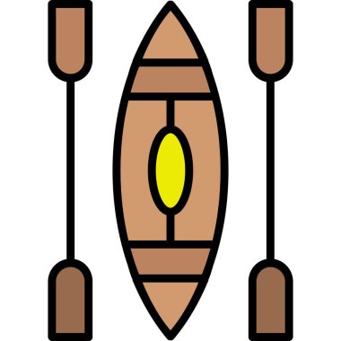 Çizgi film teknesi simgesinin vektör çizimi