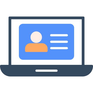 Bilgisayar. Web simgesi basit illüstrasyon